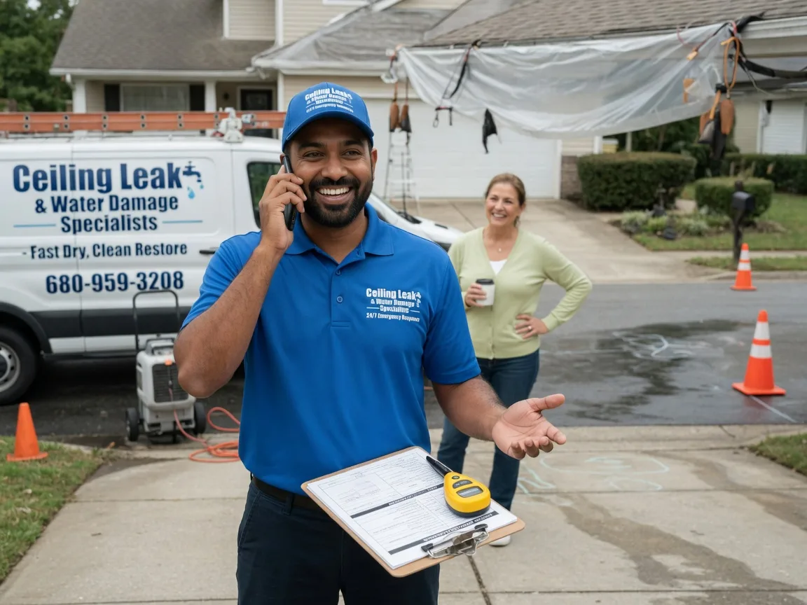 Ceiling Leak Cleanup Bronson, TX FAQs
